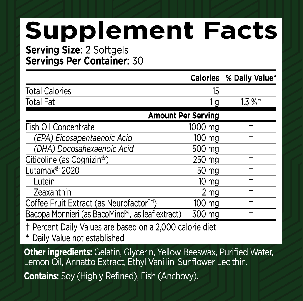 BVPX supplement facts